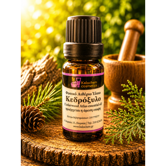 ΑΙΘΕΡΙΟ ΕΛΑΙΟ ΚΕΔΡΟΞΥΛΟ ΦΥΣΙΚΟ (CEDARWOOD ATLAS, ESSENTIAL OIL)