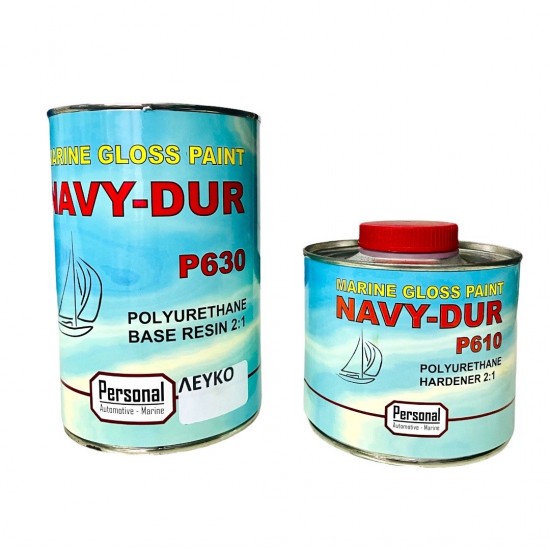 ΧΡΩΜΑ ΠΟΛΥΟΥΡΕΘΑΝΗΣ ΛΕΥΚΟ 750ml & σκληρυντής 375ml  (Personal-Smaltolin)