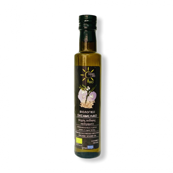 ΣΗΣΑΜΕΛΑΙΟ ΒΙΟΛΟΓΙΚΟ 250 ml ΨΥΧΡΗΣ ΕΚΘΛΙΨΗΣ (Sesame oil cold pressed, organic)