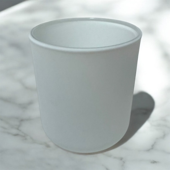 ΠΟΤΗΡΙ ΓΥΑΛΙΝΟ BELKA 270ml ΛΕΥΚΟ ΜΑΤ Φ80 x 88mm