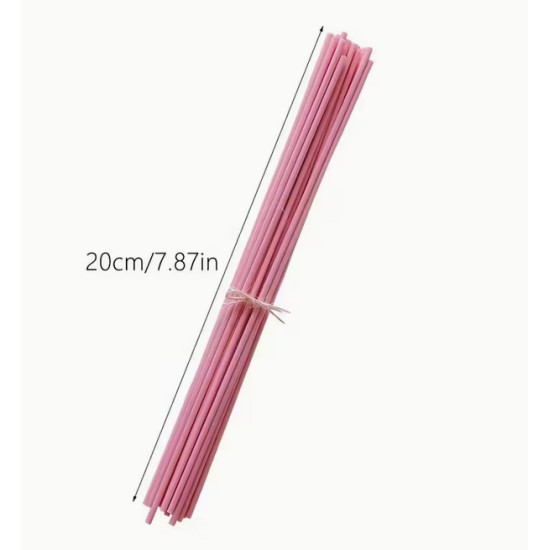 Fiber sticks ροζ για Reed Diffuser 20cm (10 τεμ)